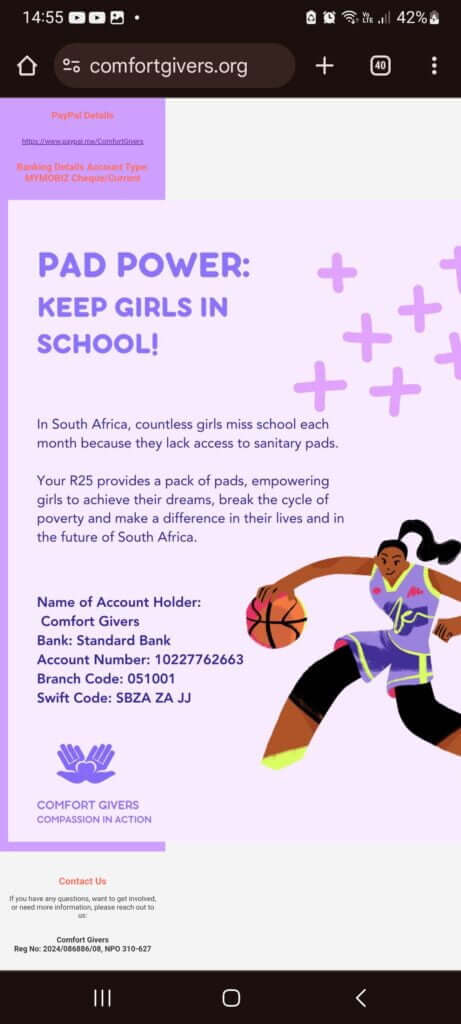 Comfort Givers NPO – Compassion In Action